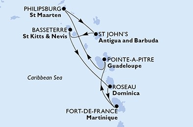 Voyages Rubio - Voyages de groupe - CROISIÈRE MSC – LES ANTILLES 2023